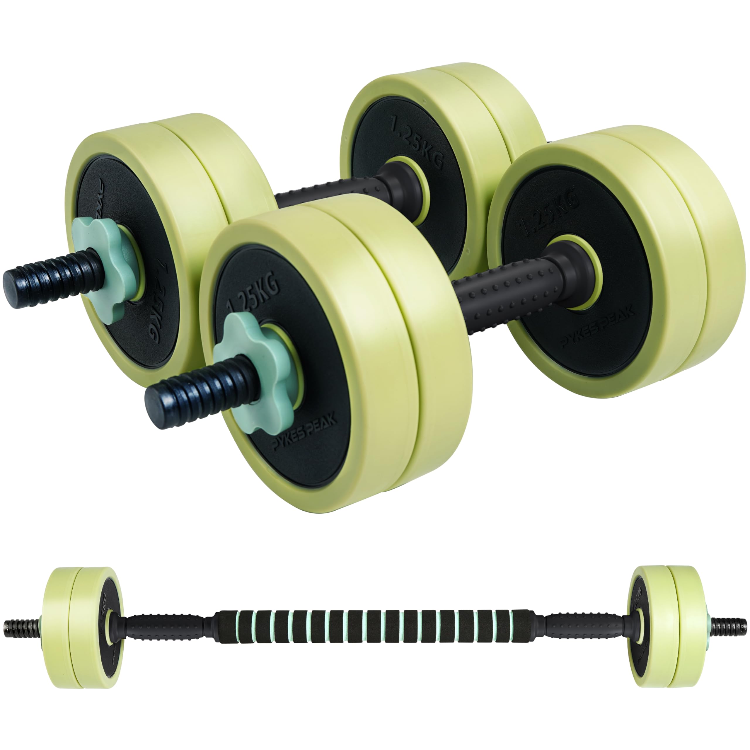 Amazon | PYKES PEAK 可変式 ダンベル 5kg 2個セット(10kg) ダンベル